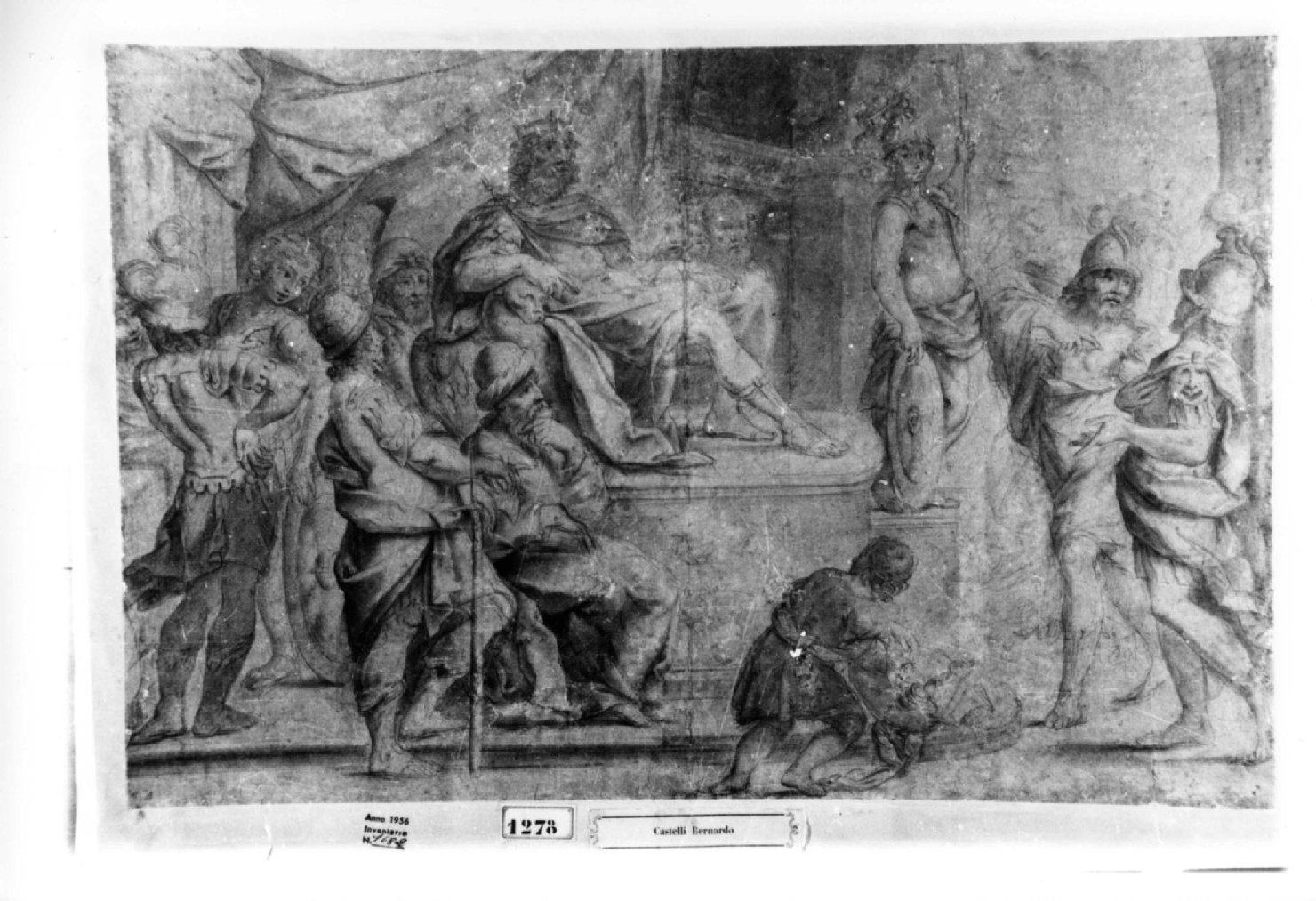 Peleo e Giasone (disegno, opera isolata) di Castello Bernardo (attribuito) (prima metà sec. XVII)
