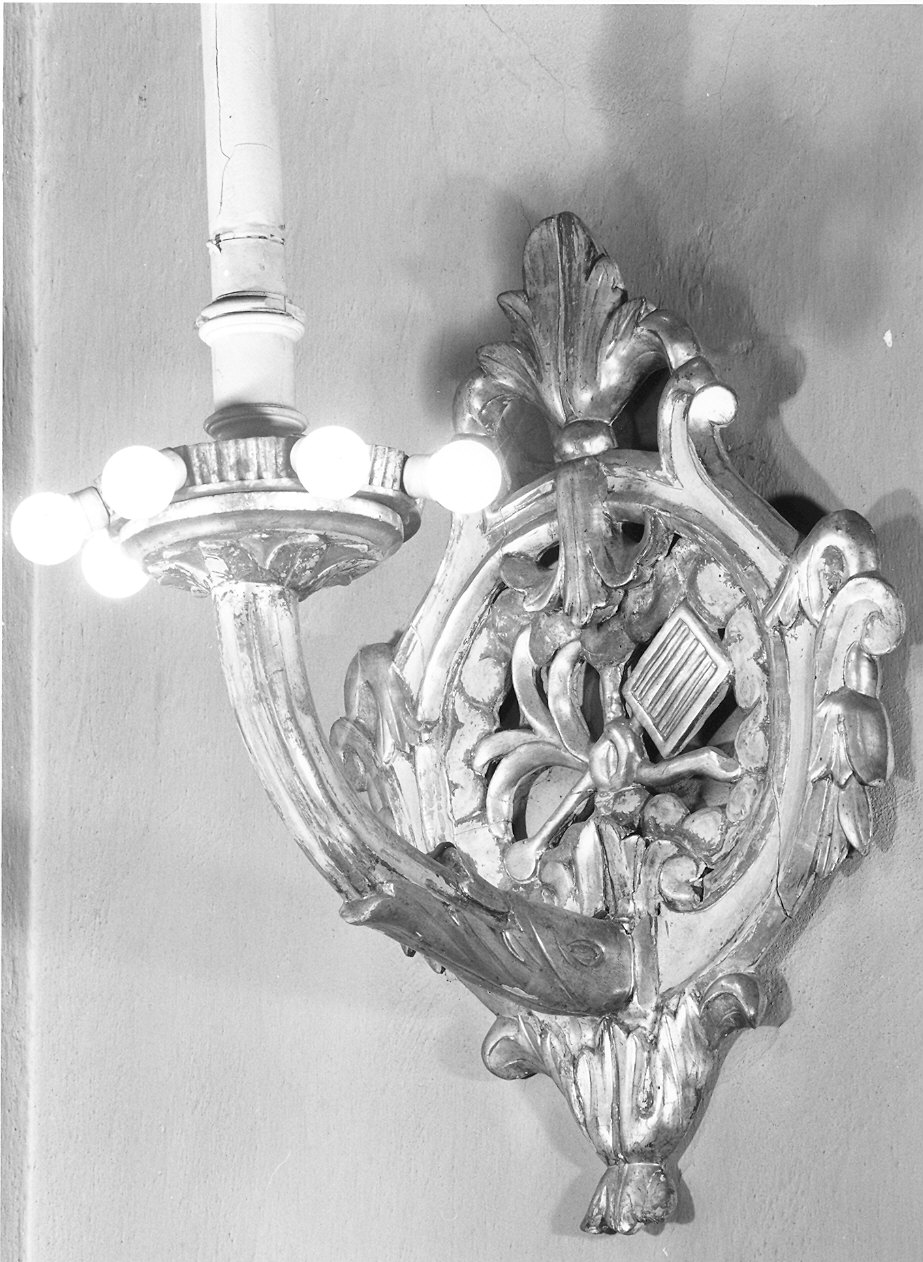 candeliere da parete, serie - ambito parmense (sec. XIX)