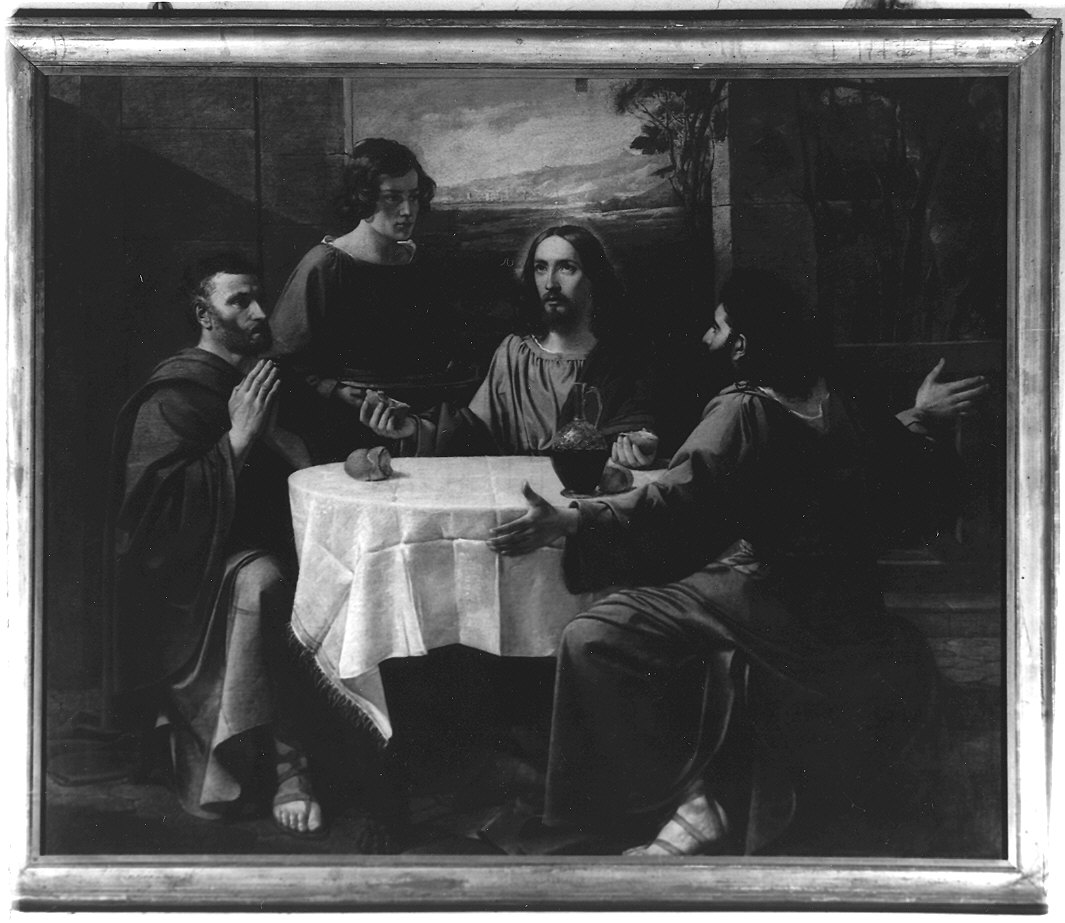 cena in Emmaus (dipinto) di Bandini Enrico (sec. XIX)