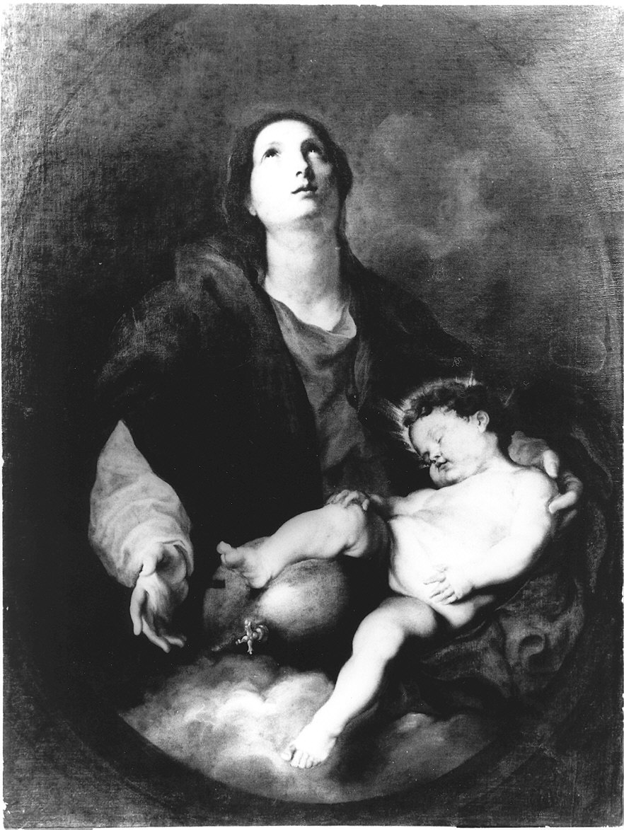 Madonna con Bambino (dipinto) di Callani Gaetano (inizio sec. XIX)