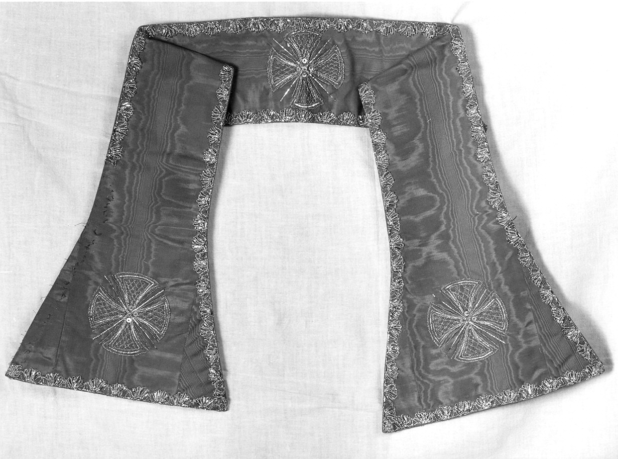 paramento liturgico, insieme - manifattura parmense (fine/inizio secc. XIX/ XX)