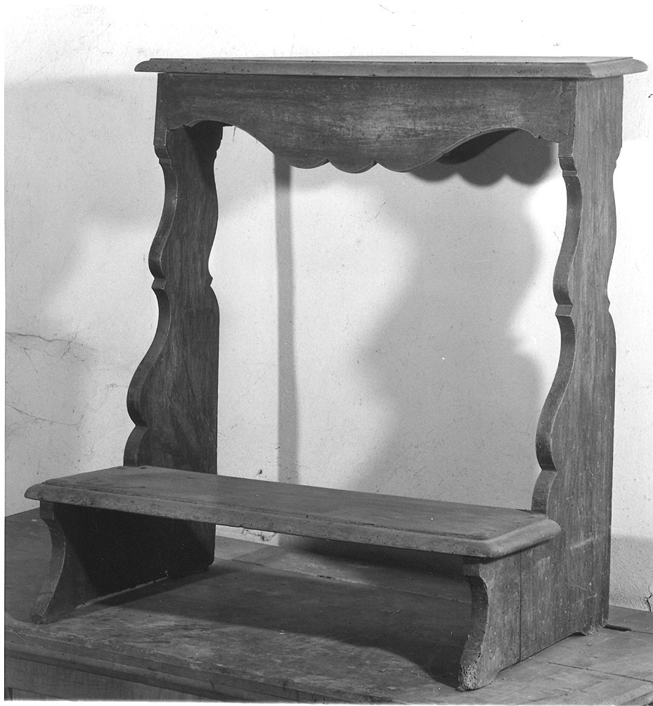 inginocchiatoio - ambito parmense (seconda metà sec. XIX)