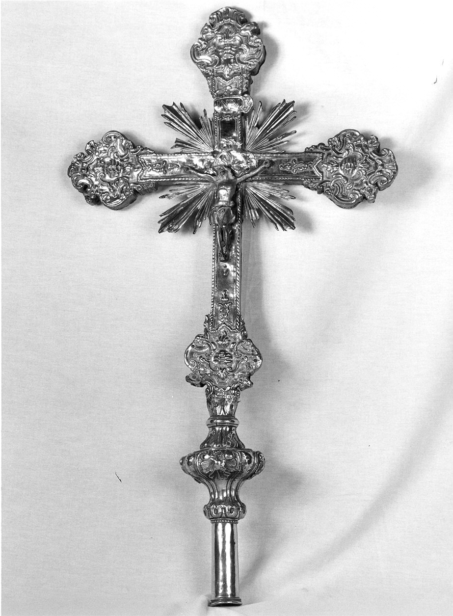 croce processionale - ambito parmense (seconda metà sec. XVIII)