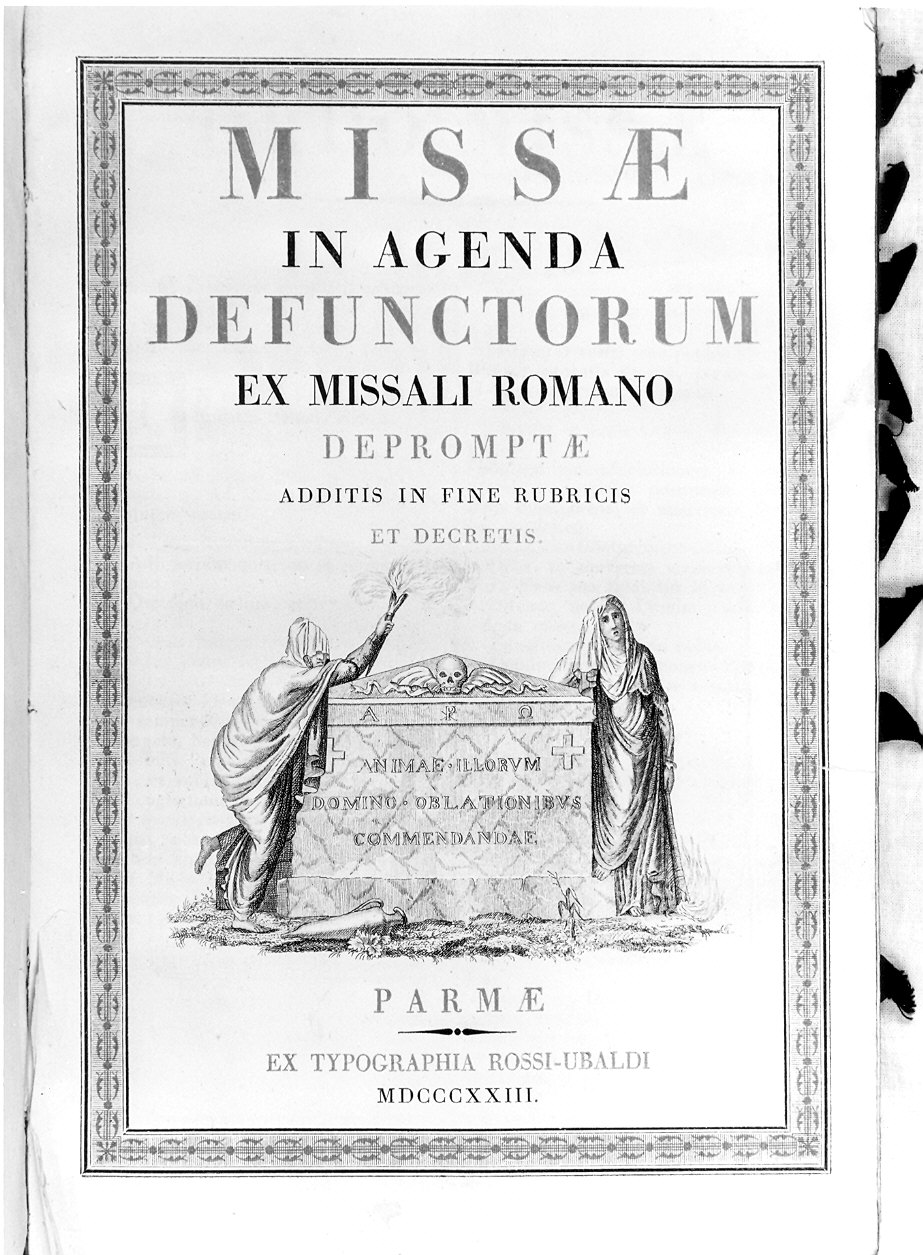 coperta di libro liturgico - ambito parmense (sec. XIX)