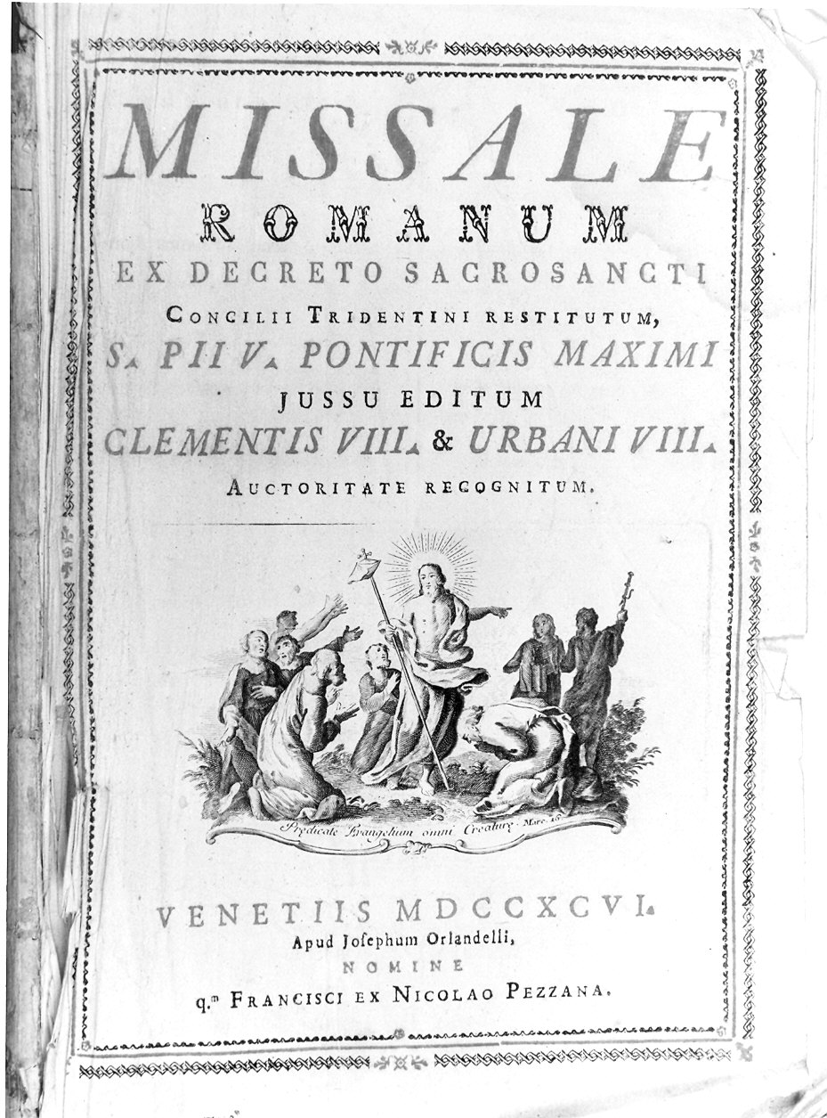 coperta di libro liturgico - ambito veneziano (sec. XVIII)