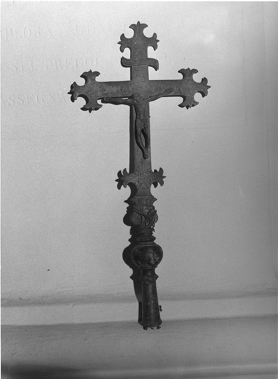 croce processionale - ambito parmense (sec. XVI)