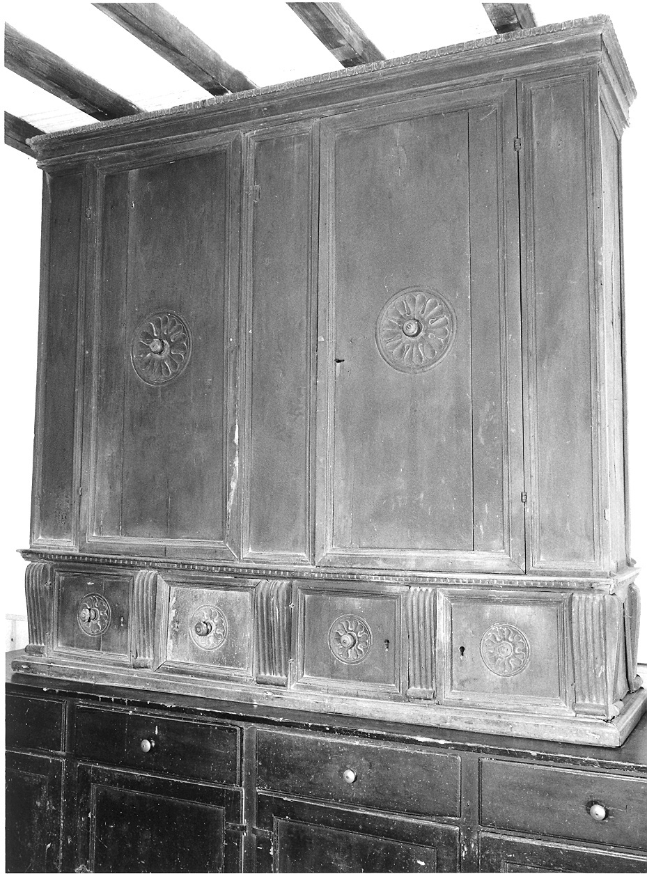 alzata di credenza di Ceccati Antonio (bottega), Ceccati Domenico Francesco (bottega) (terzo quarto sec. XVII)