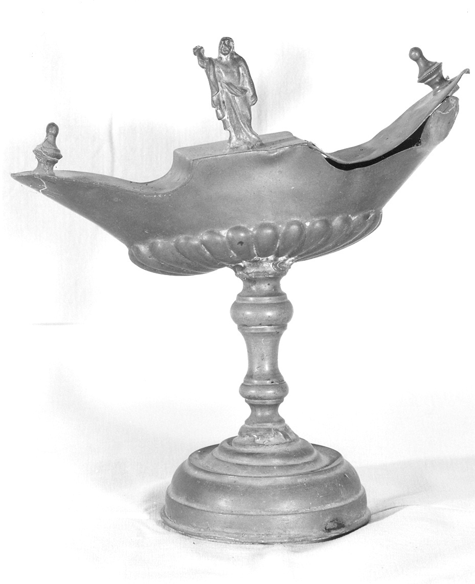 navicella portaincenso, elemento d'insieme - ambito parmense (sec. XVIII)