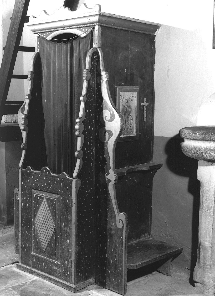 confessionale - ambito parmense (ultimo quarto sec. XIX)