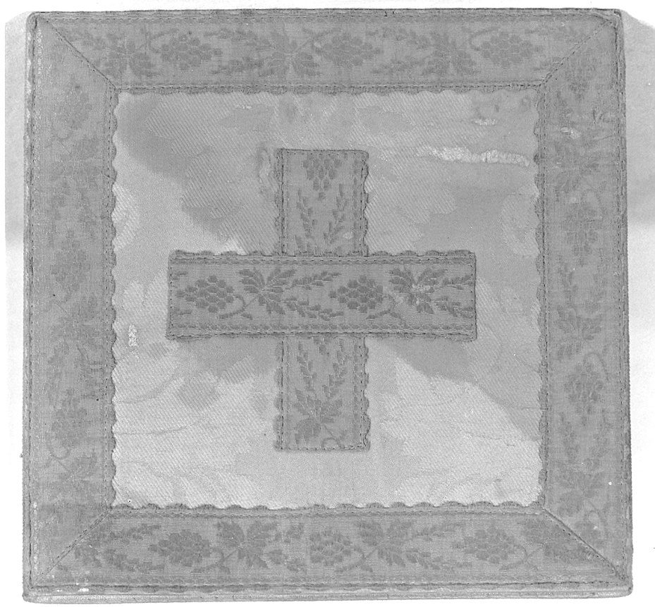 borsa del corporale, elemento d'insieme - manifattura italiana (prima metà sec. XIX)