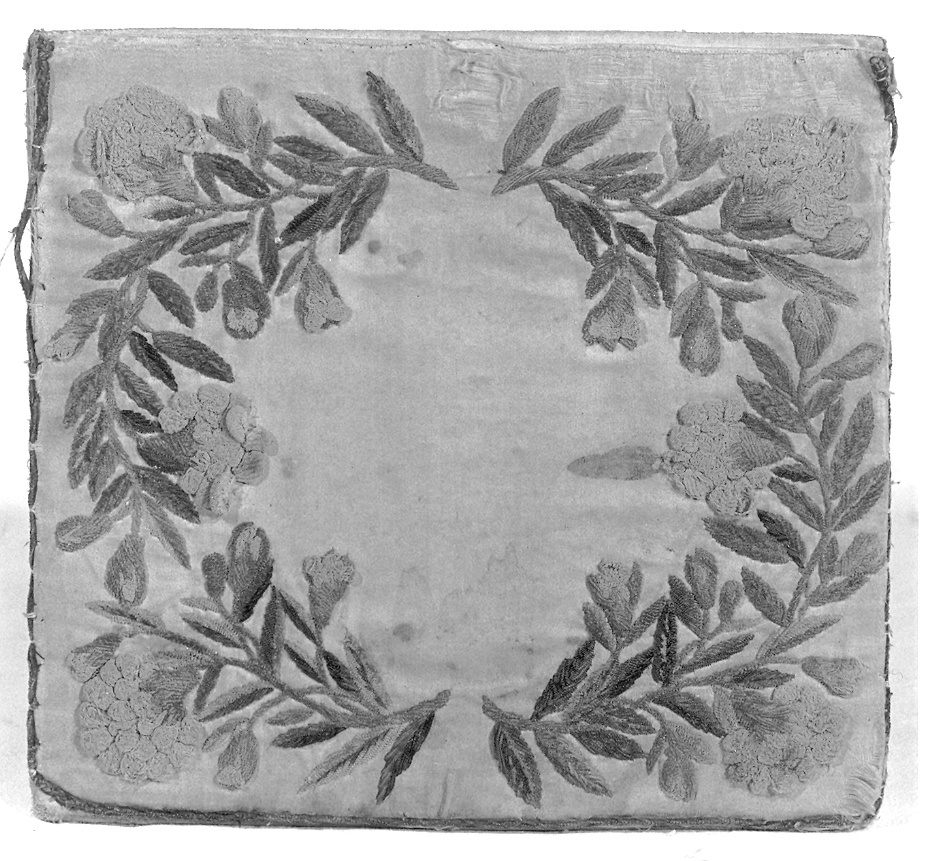 borsa del corporale, elemento d'insieme - manifattura italiana (prima metà sec. XVIII)