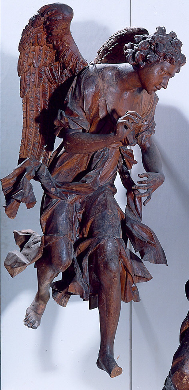 angelo annunciante (scultura) di Aili Lorenzo (sec. XVII)