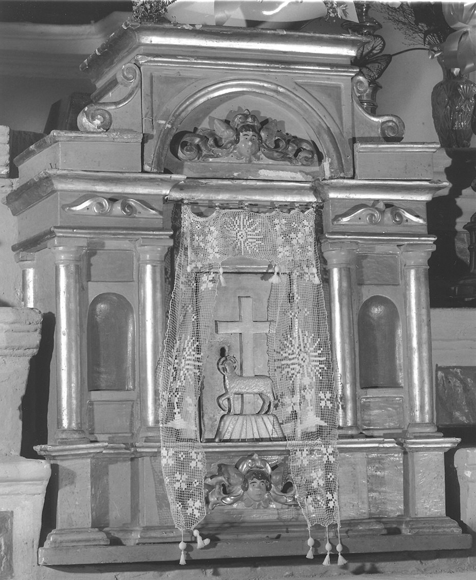 tabernacolo - a tempietto - ambito emiliano (fine/inizio secc. XVII/ XVIII)