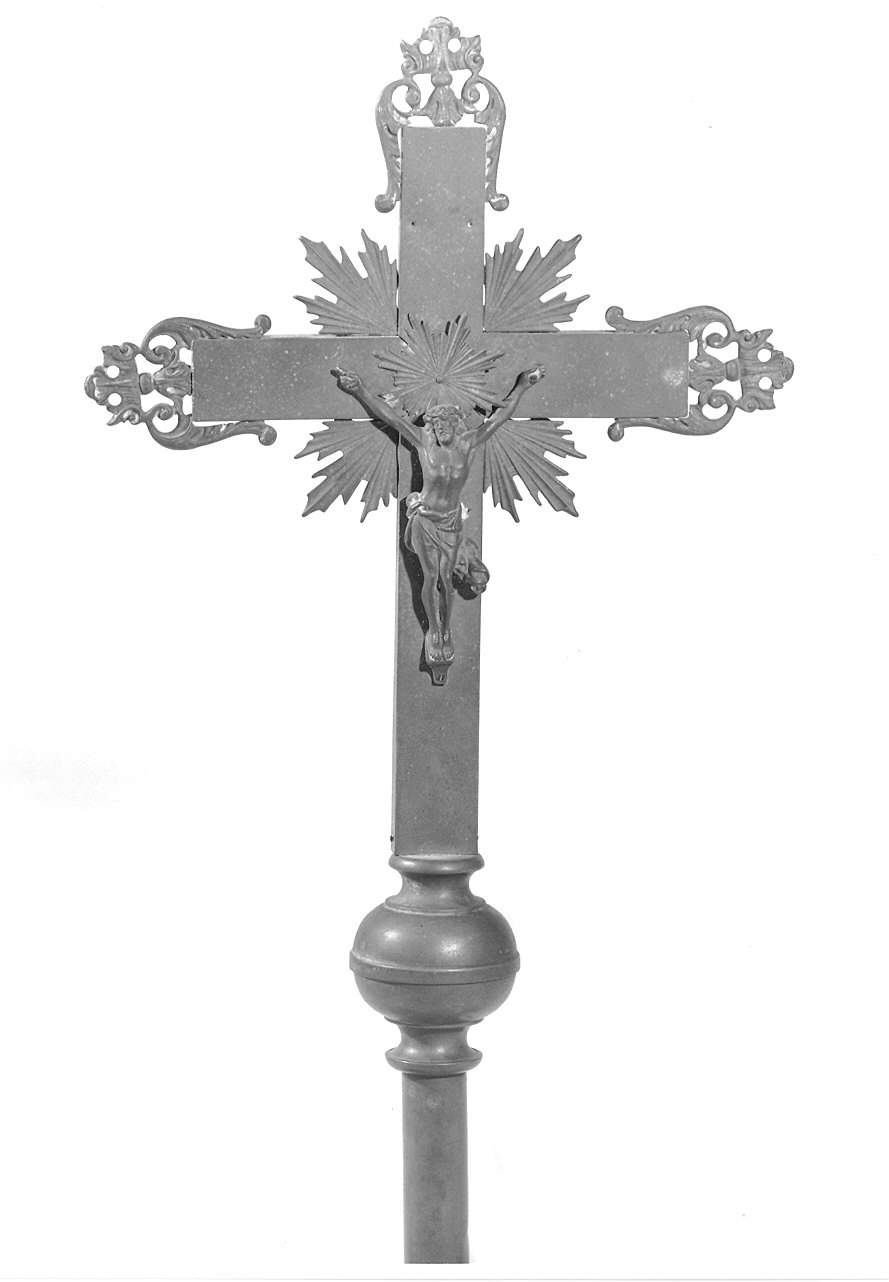croce processionale - ambito parmense (primo quarto sec. XIX)