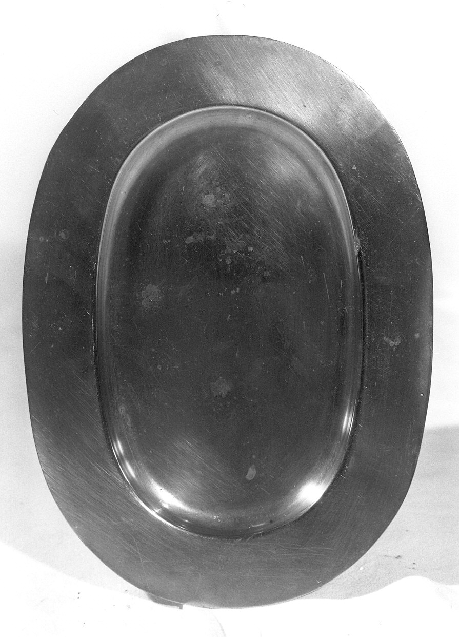 piattino da comunione - produzione parmense (fine/inizio secc. XIX/ XX)