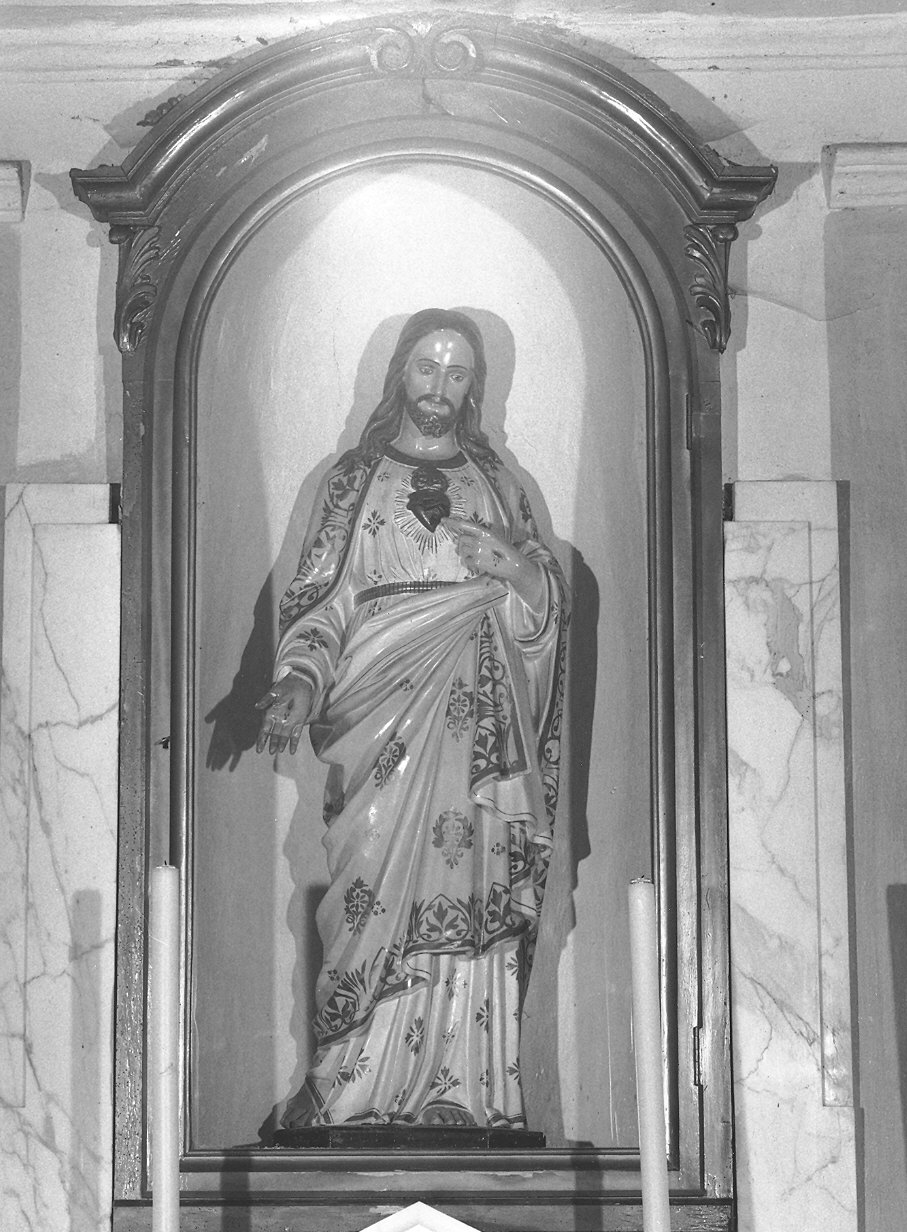 mostra di nicchia, coppia - ambito parmense (metà sec. XX)