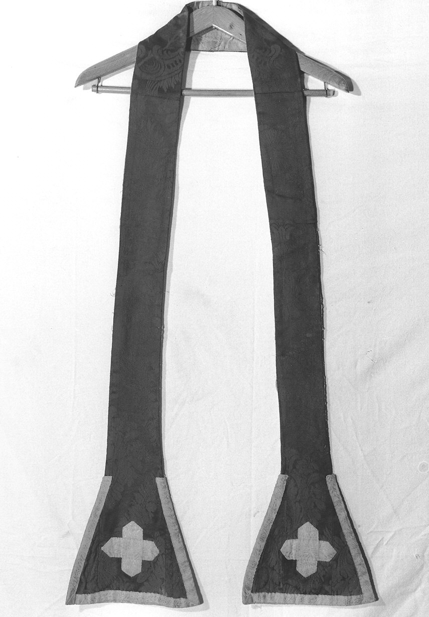 stola, elemento d'insieme - manifattura italiana (seconda metà sec. XIX)