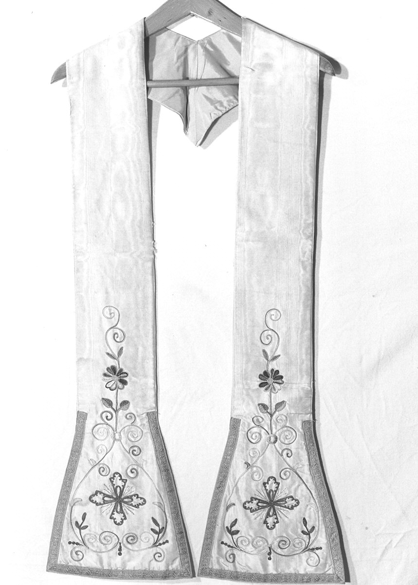 stola, elemento d'insieme - manifattura italiana (primo quarto sec. XX)