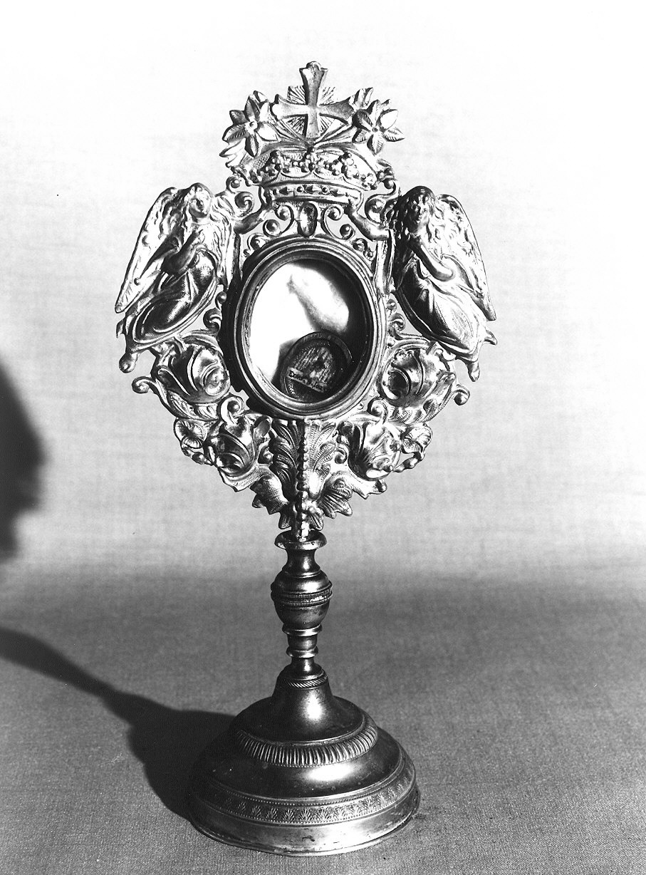 reliquiario - a ostensorio - ambito parmense (sec. XIX)