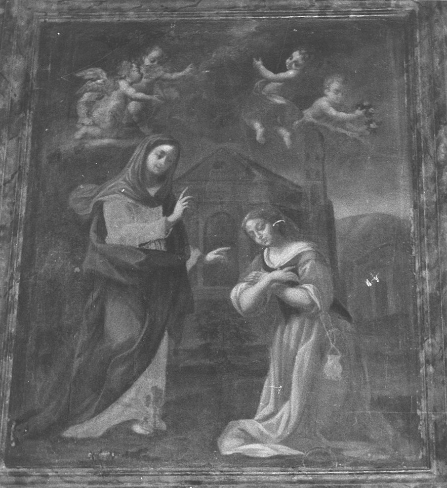 apparizione della Madonna di Caravaggio (dipinto) - ambito emiliano (primo quarto sec. XVIII)