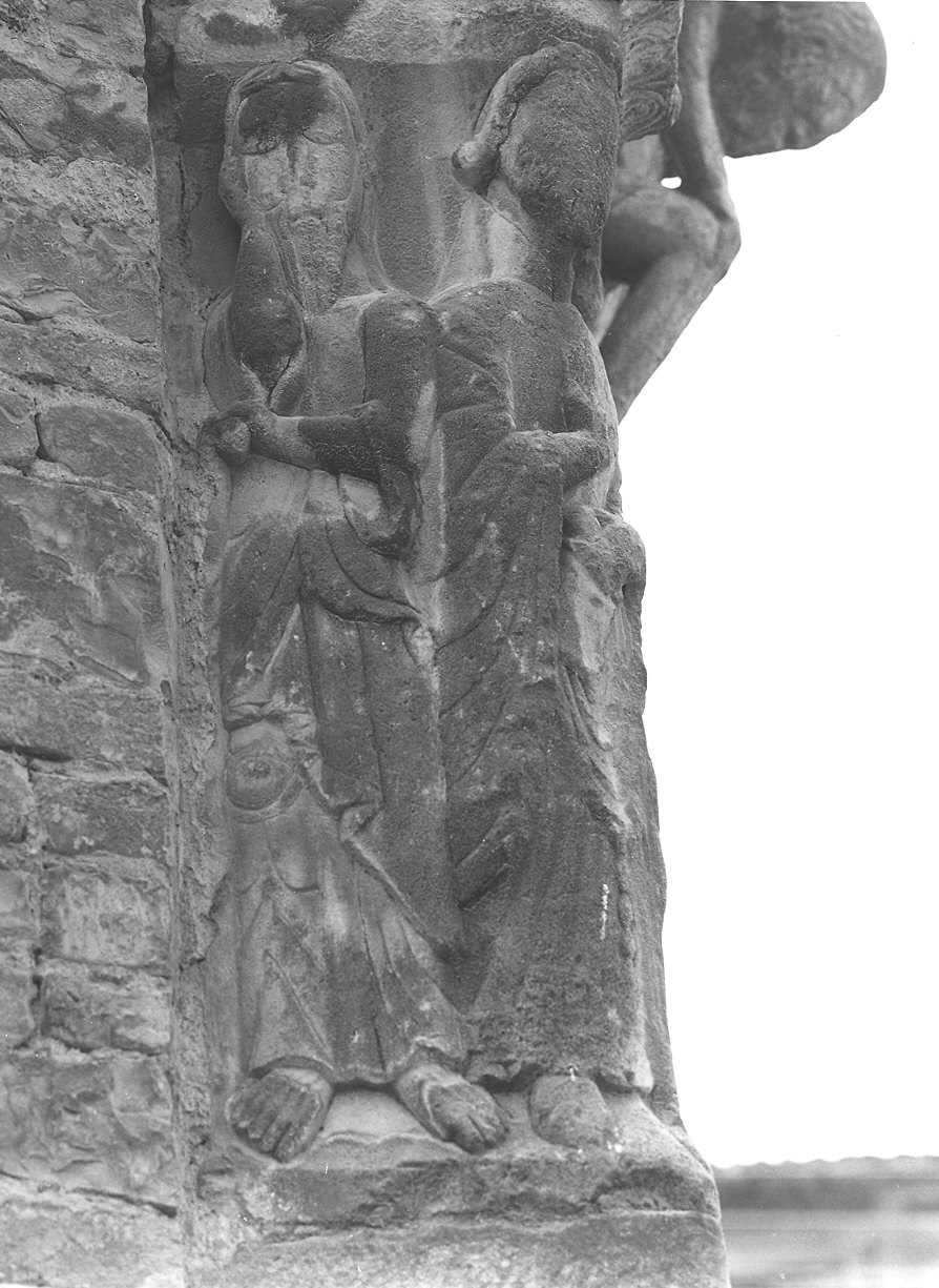 due figure togate (scultura) di Antelami Benedetto (scuola) (fine/inizio secc. XII/ XIII)