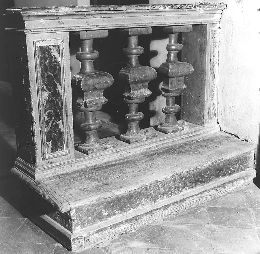 balaustrata di cappella - ambito emiliano (metà sec. XVIII)