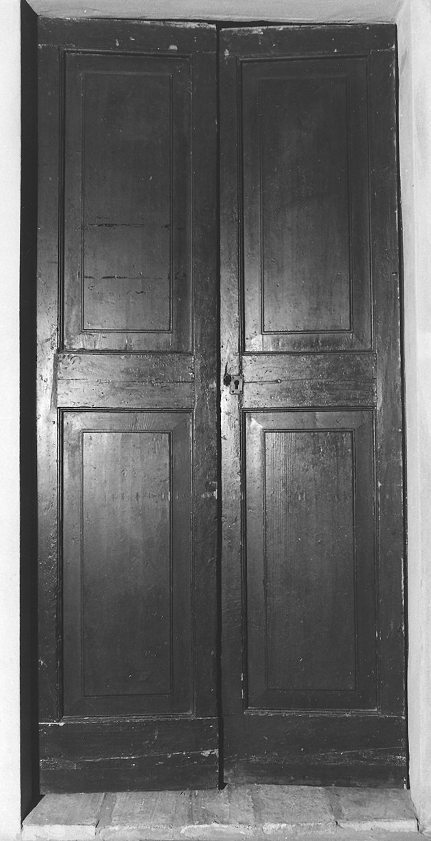 porta - a due battenti, coppia - ambito parmense (metà sec. XIX)