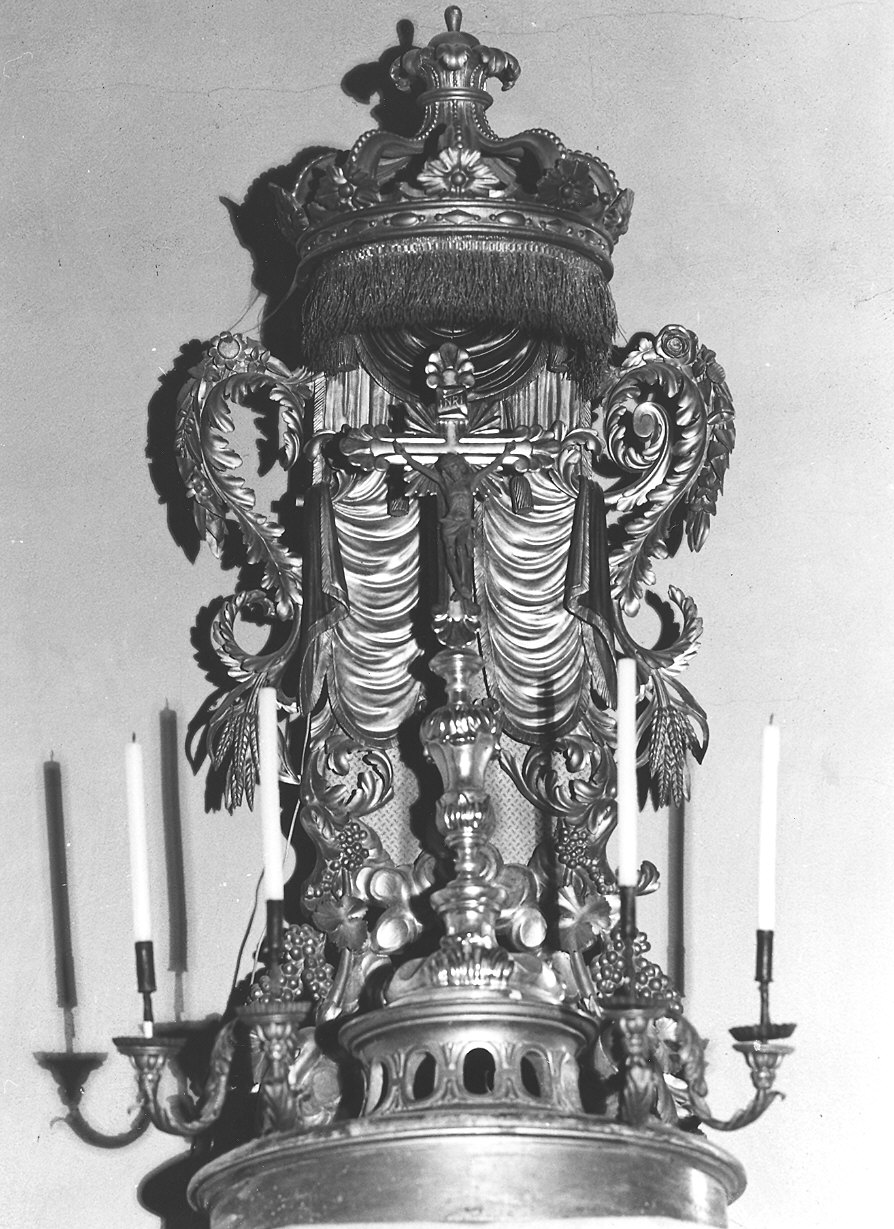 tronetto per esposizione eucaristica - a edicola - ambito parmense (?) (fine sec. XVIII)