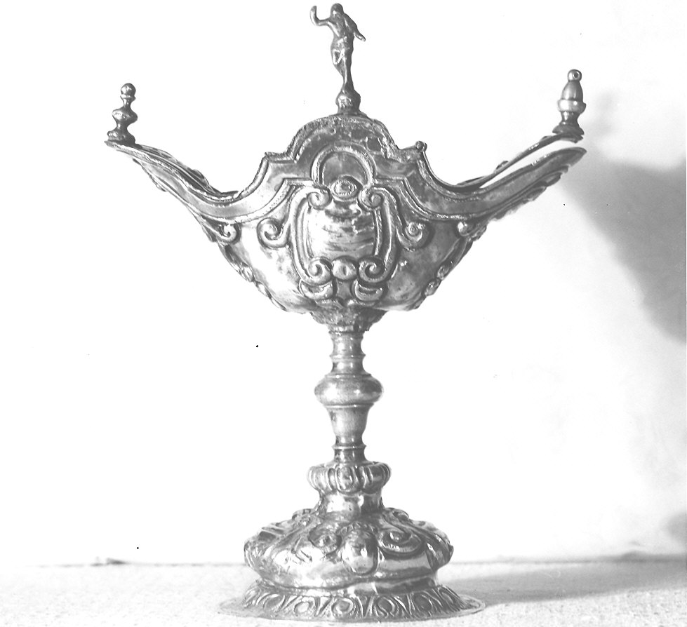 navicella portaincenso - a doppia valva, elemento d'insieme - ambito emiliano (metà sec. XVIII)