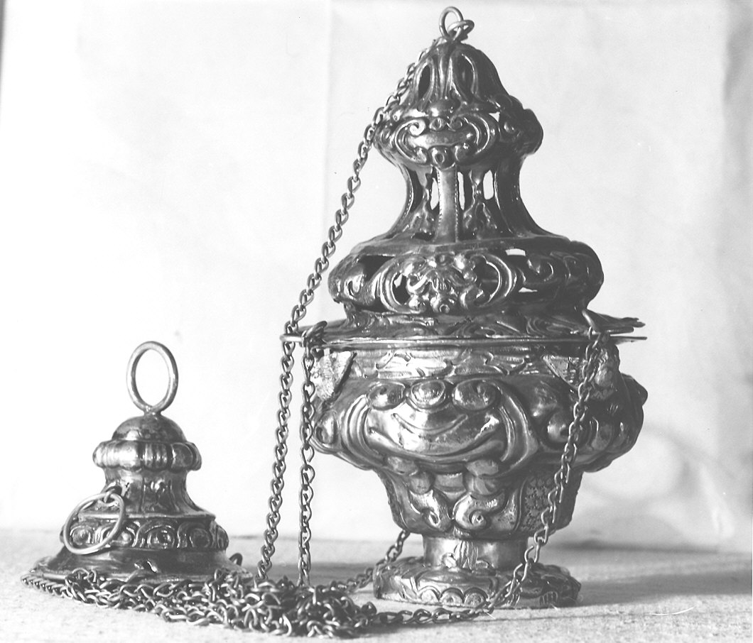 turibolo, elemento d'insieme - ambito emiliano (metà sec. XVIII)