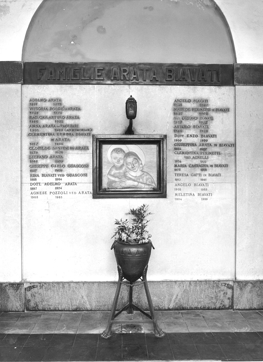 monumento funebre - a cappella di Arata Giulio Ulisse (sec. XX)