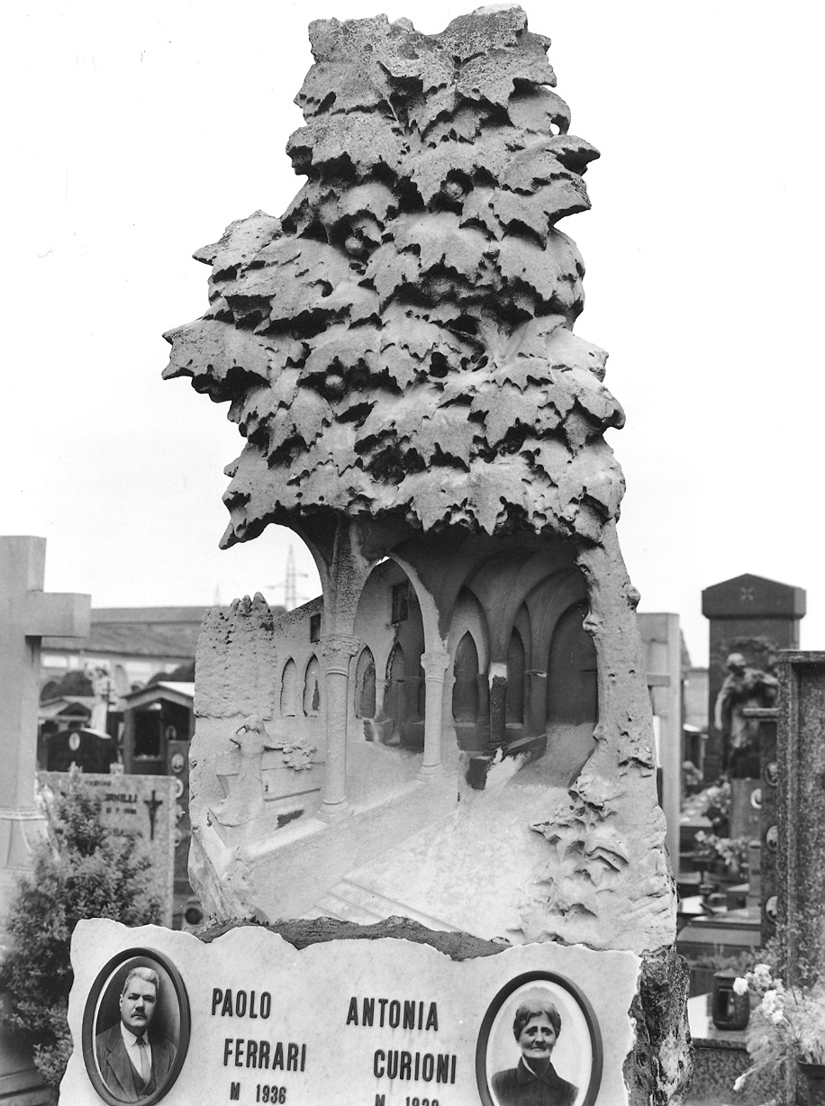 monumento funebre - ambito piacentino (primo quarto sec. XX)