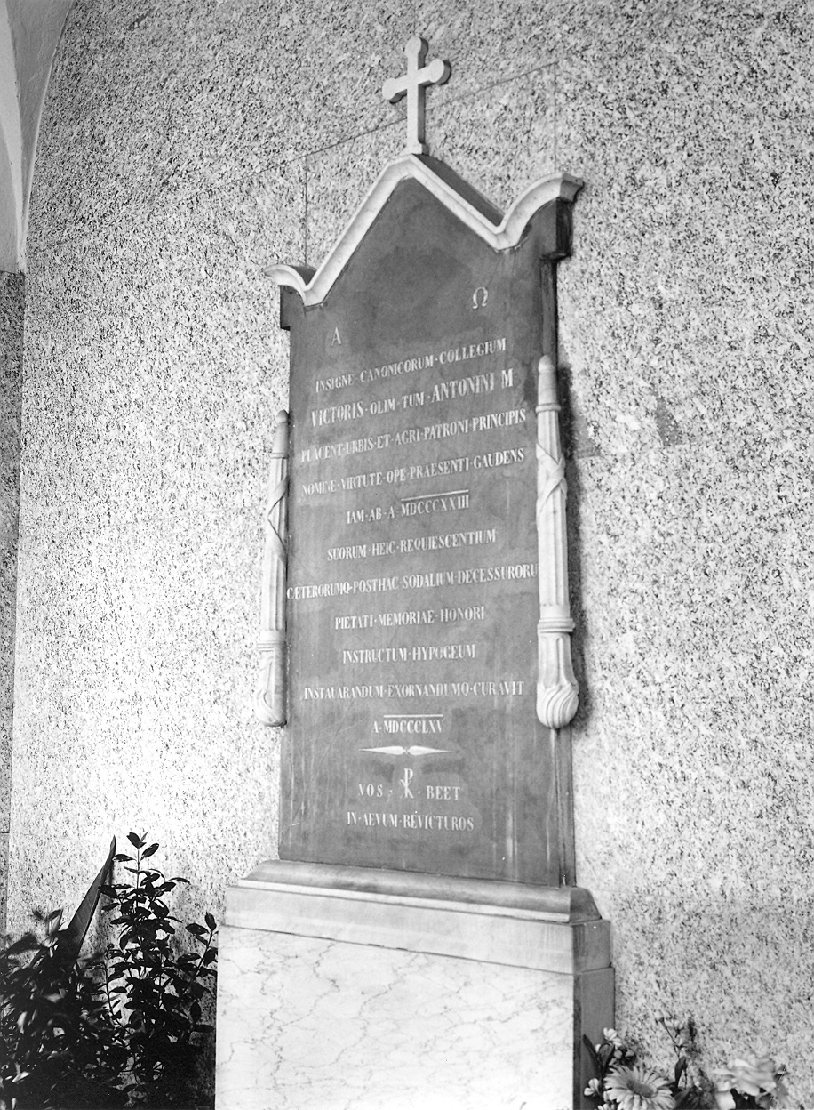 lapide documentaria - ambito piacentino (sec. XIX)