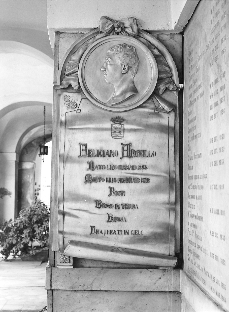 lastra tombale - ambito piacentino (sec. XIX)