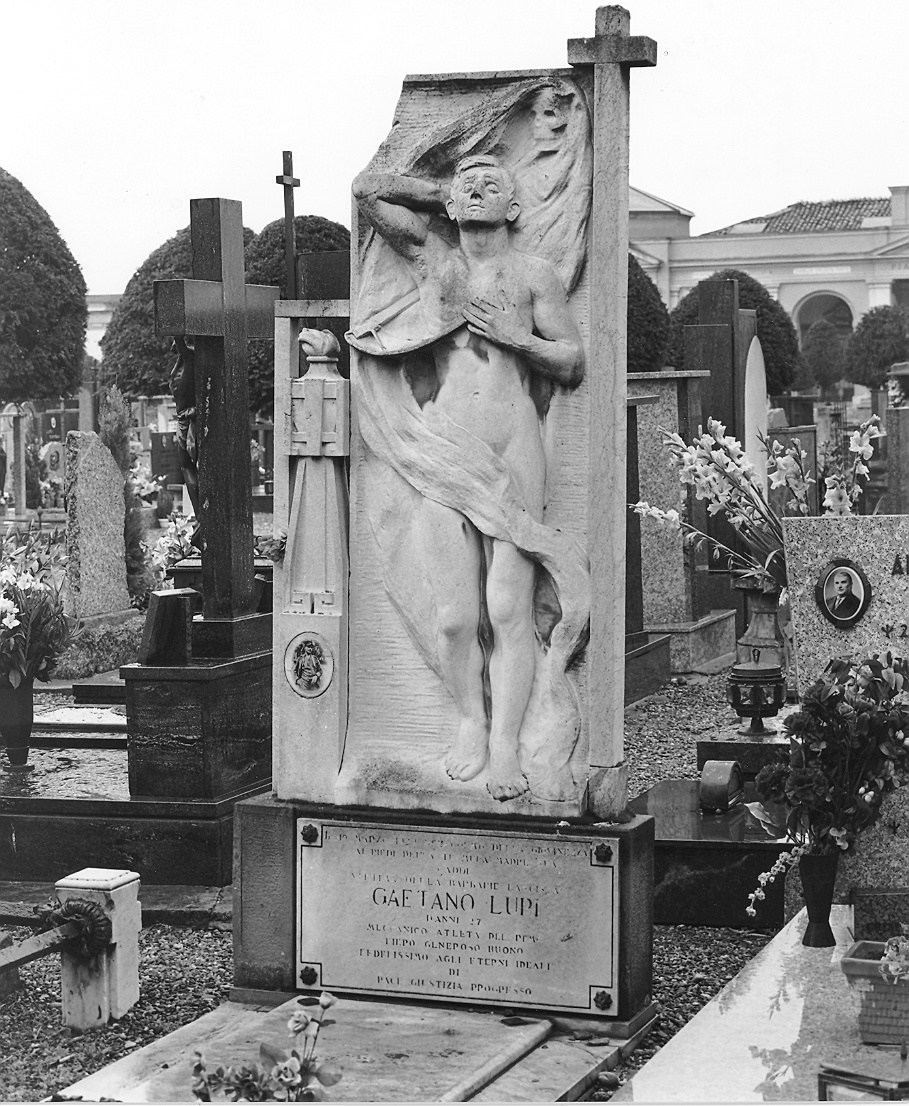 monumento funebre - a lastra di Perotti Giuseppe, Malfanti Giovanni (sec. XX)