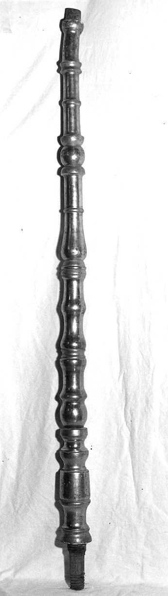 asta di baldacchino processionale, serie - ambito parmense (sec. XVIII)