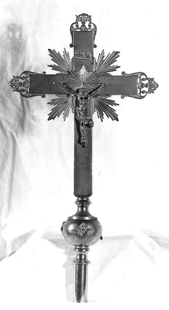 croce processionale - ambito parmense (sec. XIX)