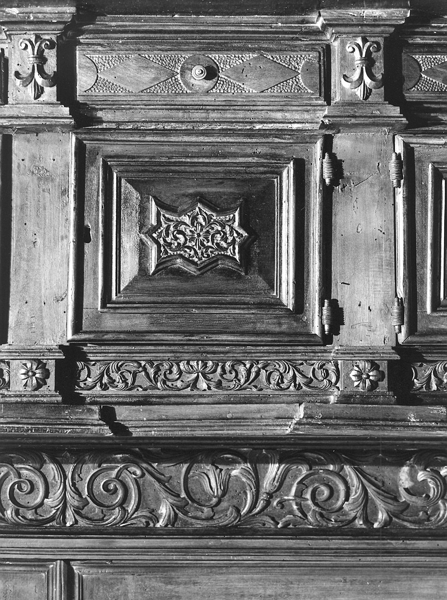 armadio da sacrestia - ambito piacentino (sec. XVIII)