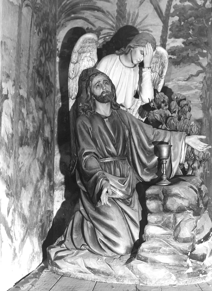 orazione di Cristo nell'orto di Getsemani (scultura) - ambito piacentino (inizio sec. XX)