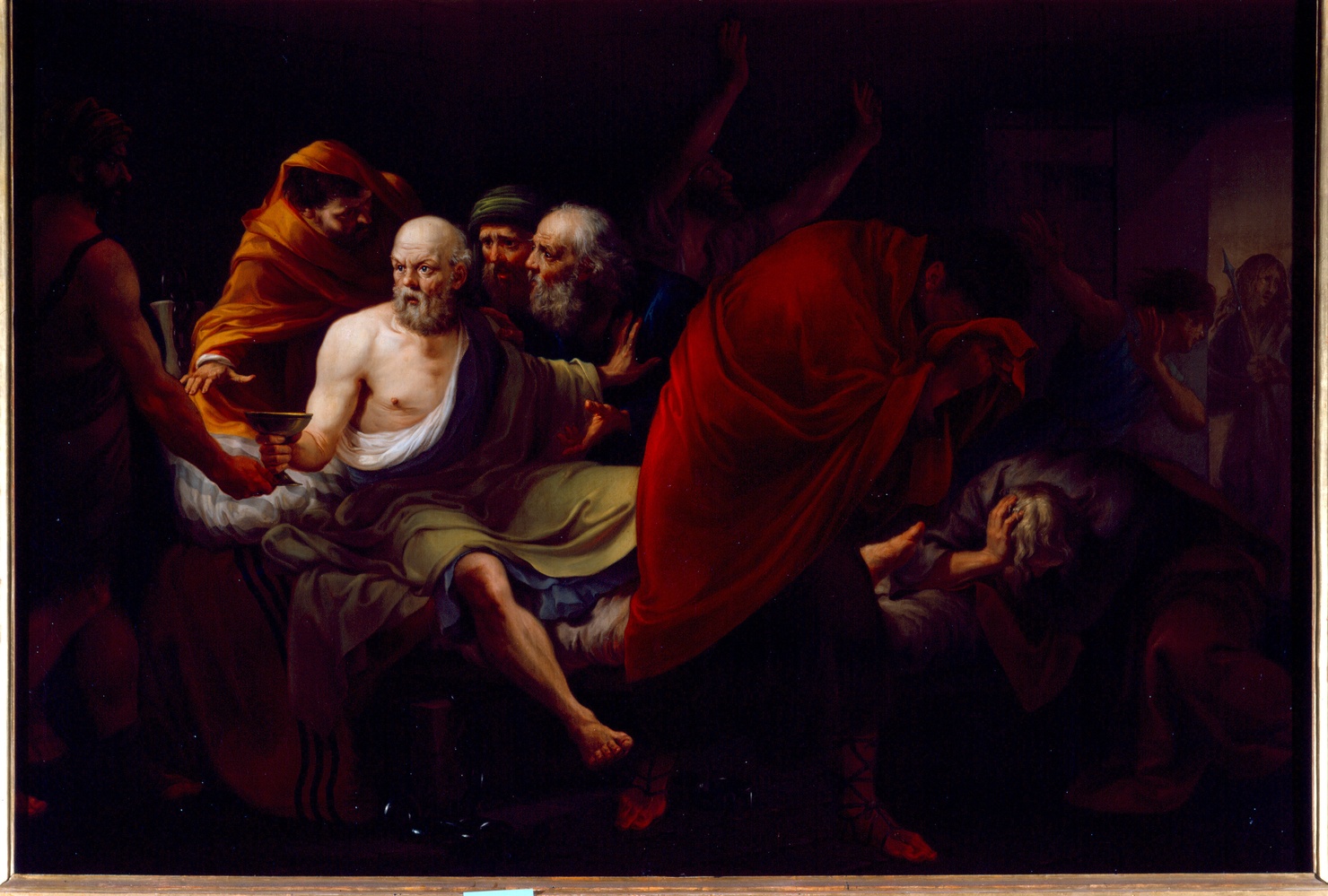 morte di Socrate (dipinto) di Martini Biagio (sec. XVIII)