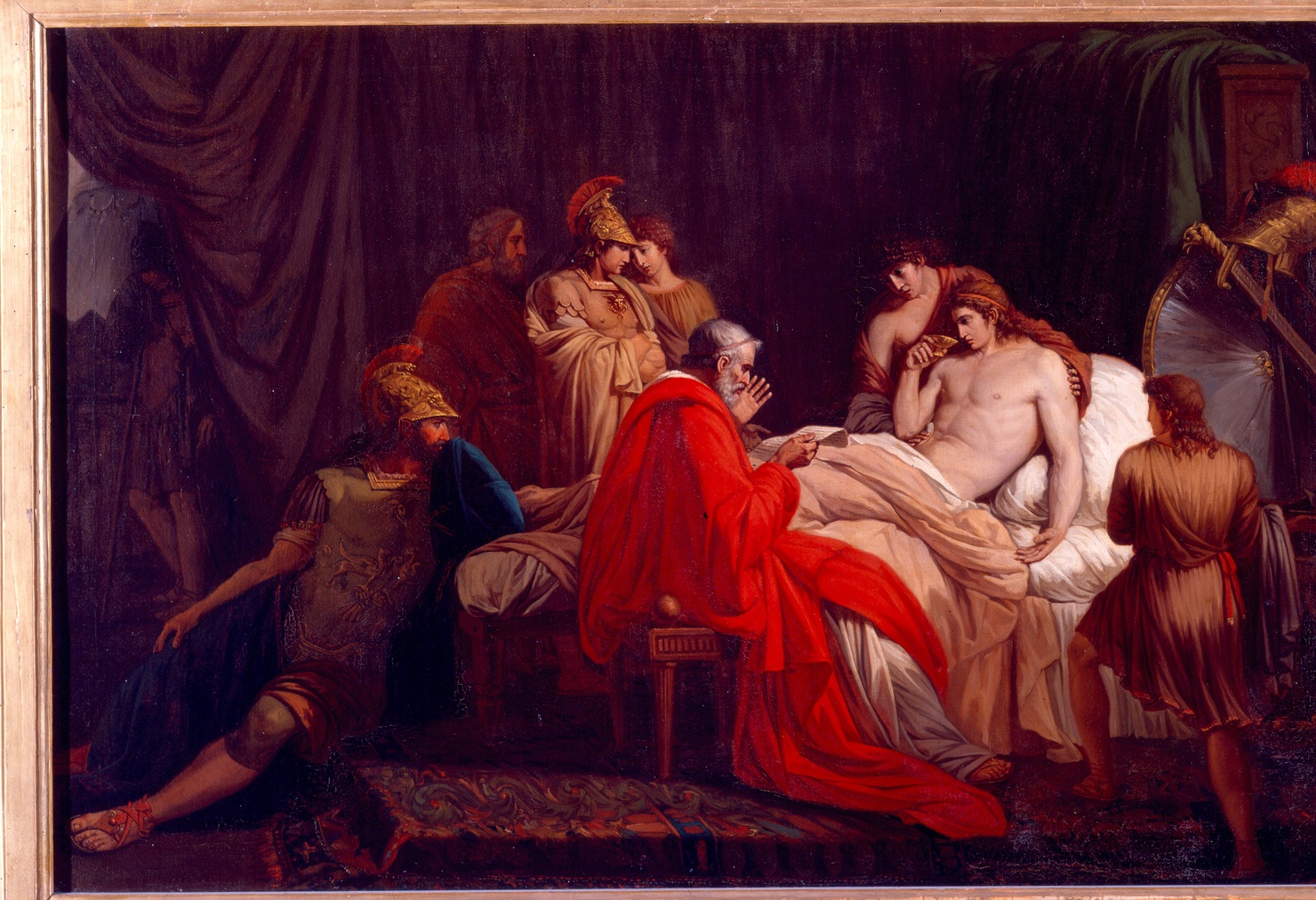 Alessandro e il suo medico Filippo (dipinto) di Vanche Costantin (sec. XVIII)