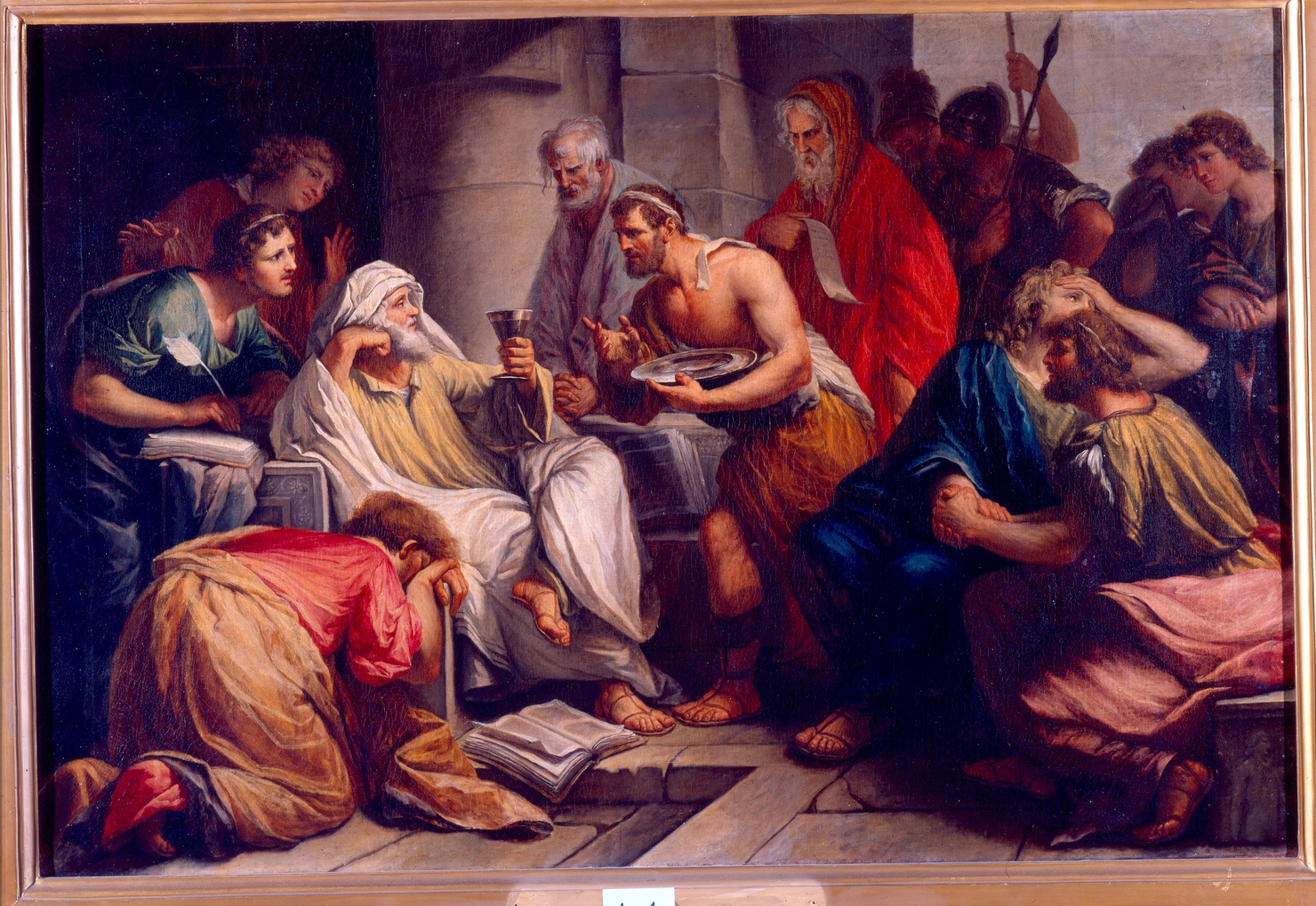 morte di Socrate (dipinto) di Paoletti Giuseppe (sec. XVIII)