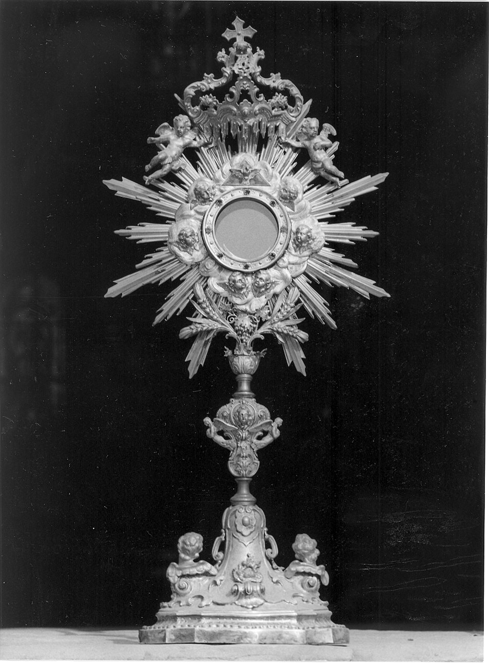 ostensorio - a raggiera - produzione italiana (inizio sec. XX)