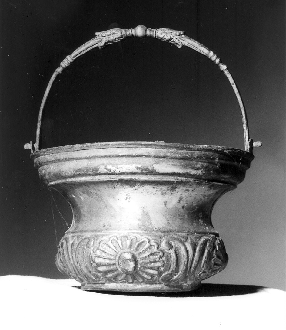 secchiello per l'acqua benedetta - ambito piacentino (fine/inizio secc. XVIII/ XIX)