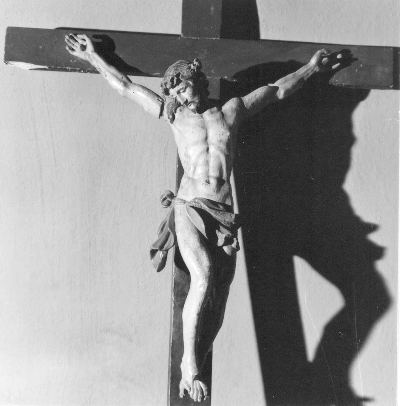 crocifissione (statua) - ambito piacentino (seconda metà sec. XVII)