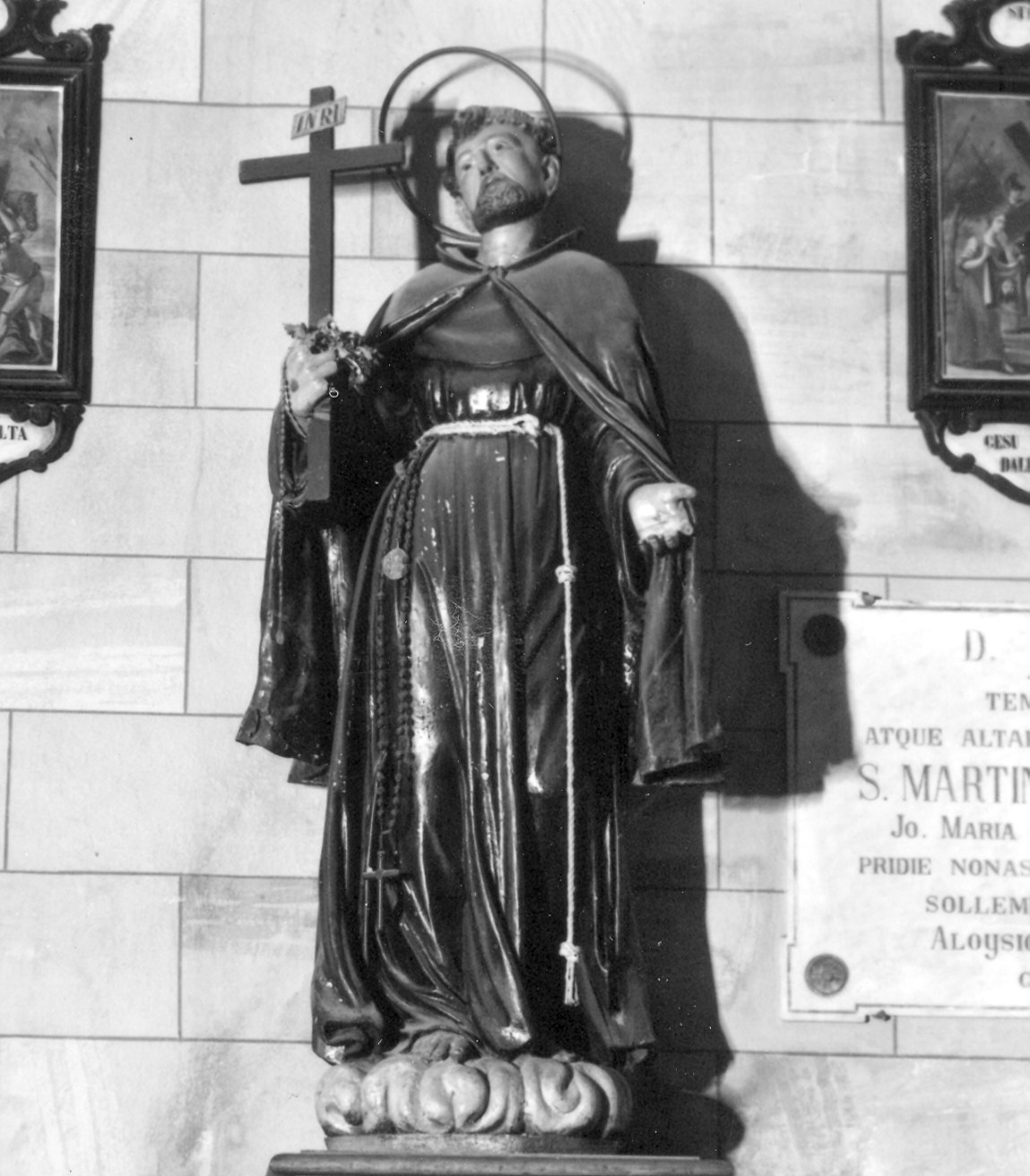 San Francesco d'Assisi (statua) - ambito piacentino (sec. XVIII)