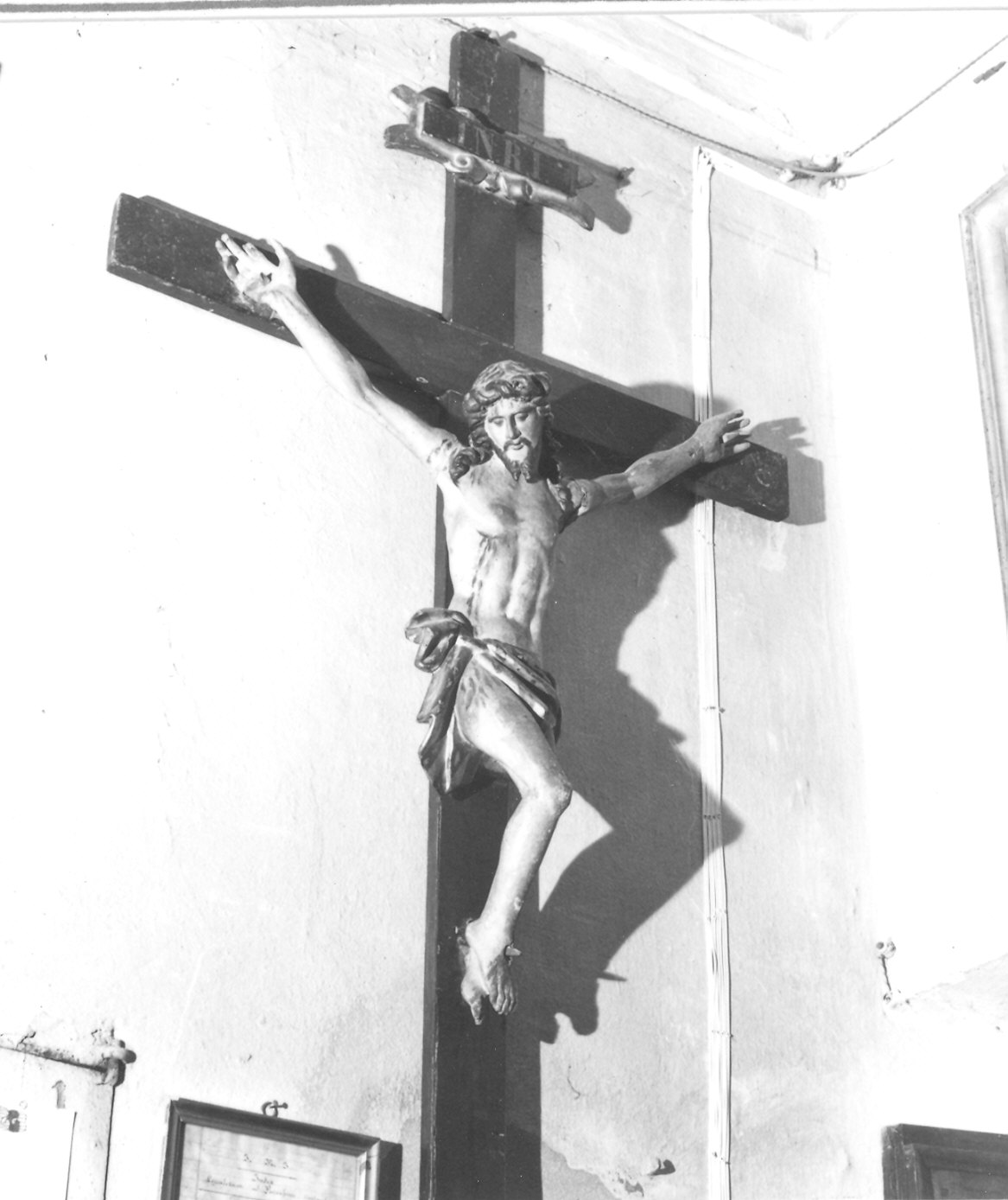 crocifissione (statua) - ambito piacentino (sec. XVIII)