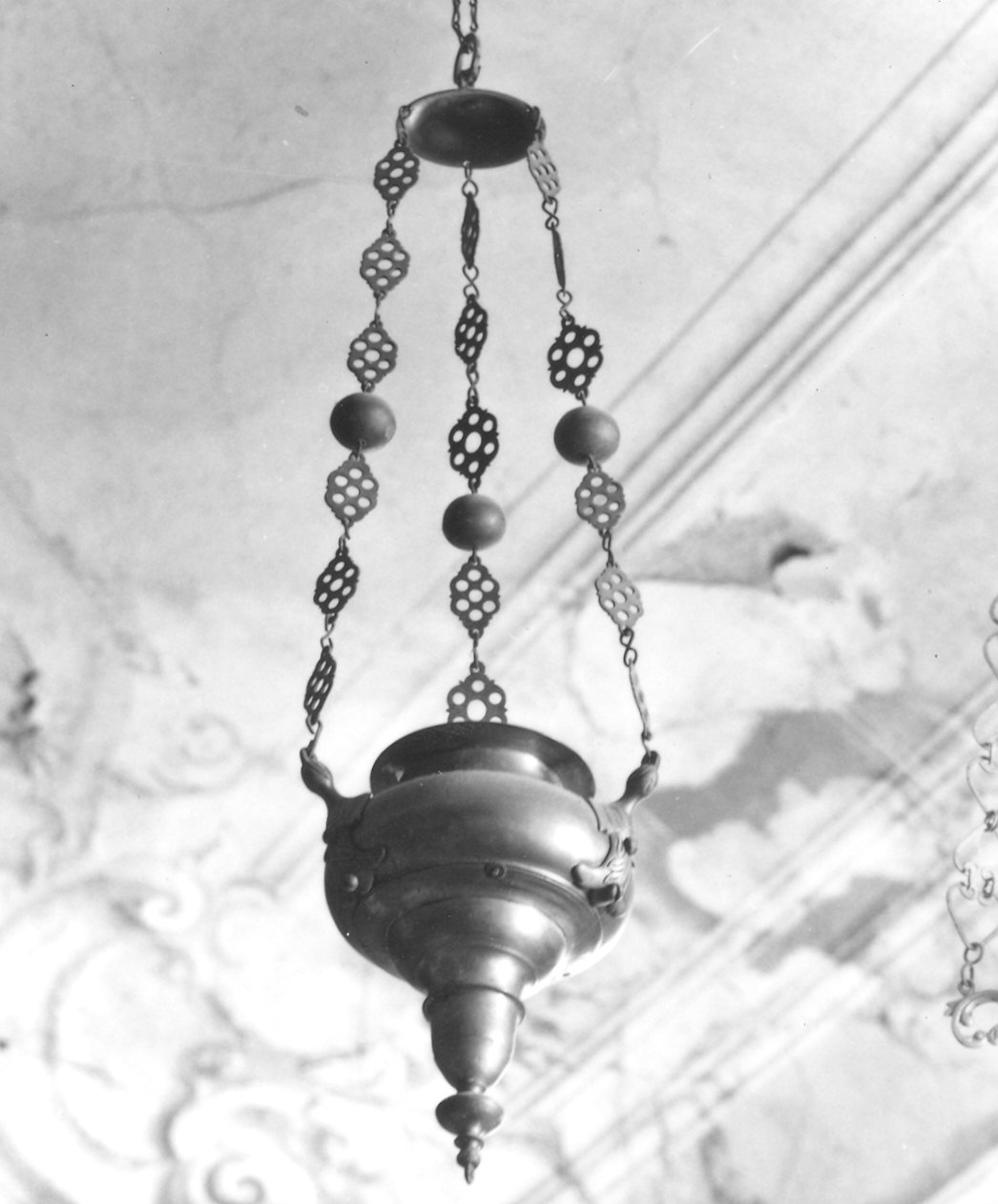 lampada pensile, coppia - ambito piacentino (sec. XVIII)