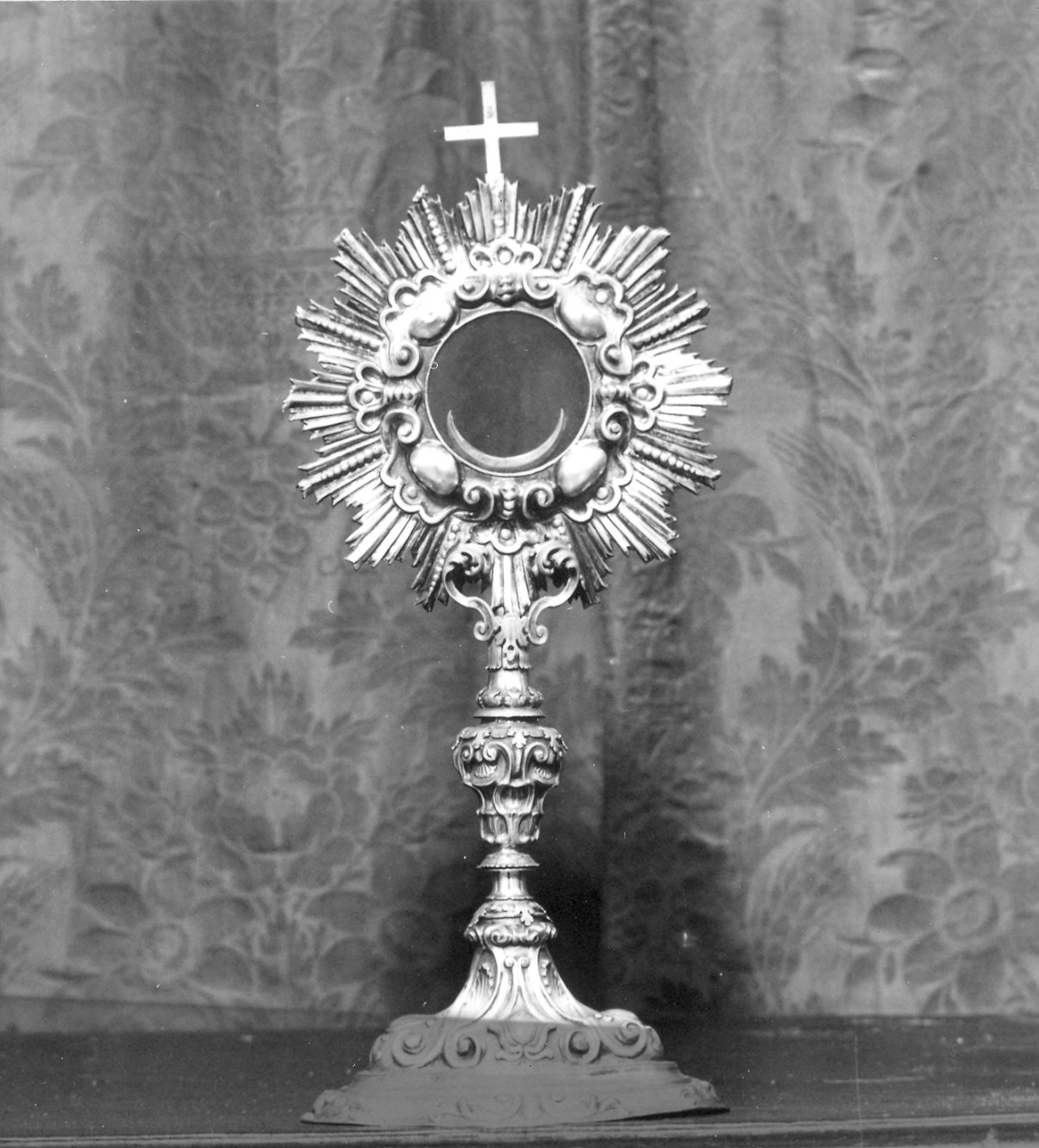 ostensorio - a raggiera - ambito piacentino (sec. XVIII)