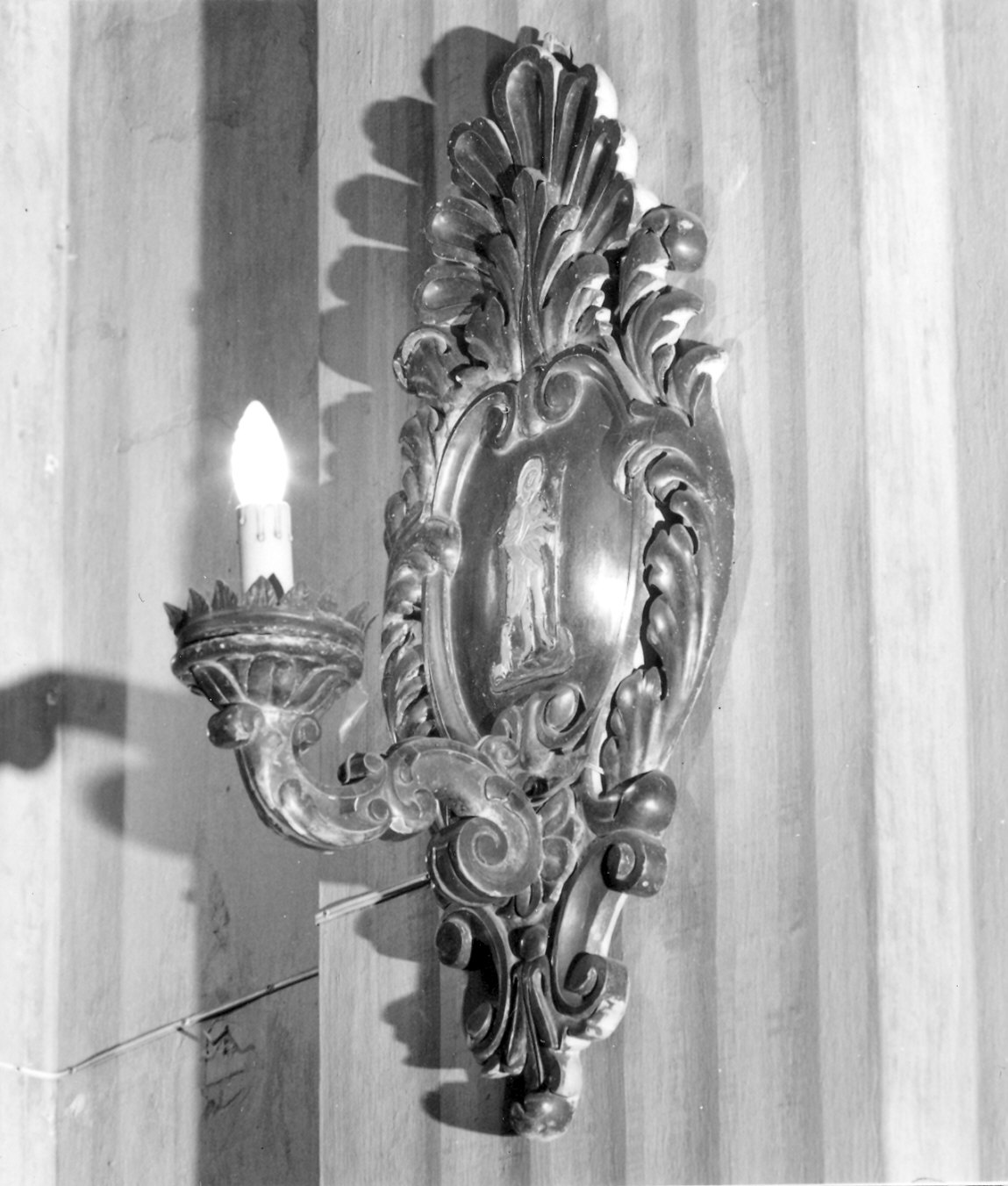 candeliere da parete, serie - ambito piacentino (sec. XVIII)